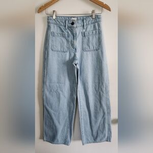 Aritzia Wilfred Free Jeans Crop Flare Size 2 Casual Comfort Travel